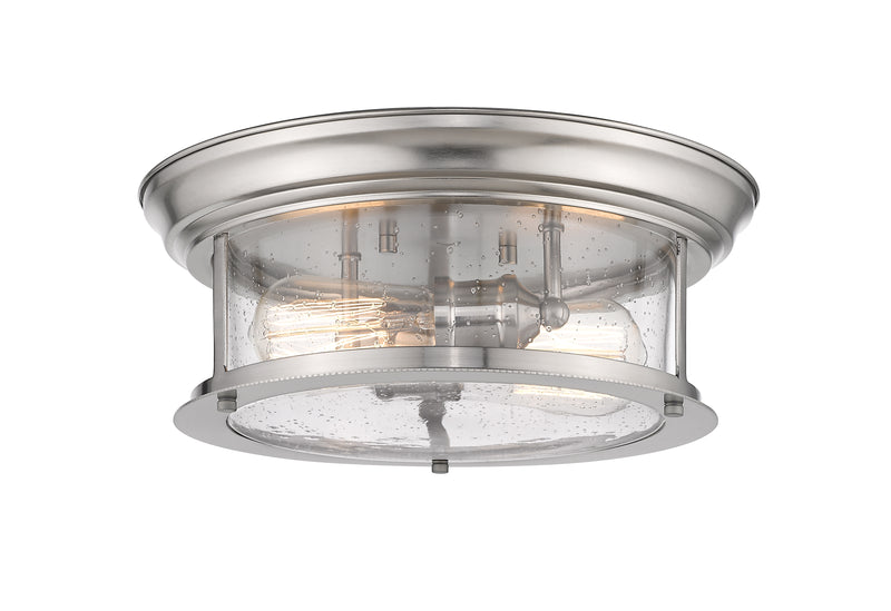 Sonna 2 Light 13.5" Flush Mount in Brushed Nickel