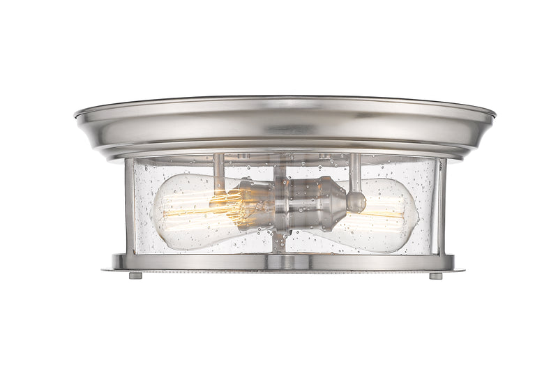 Sonna 2 Light 13.5" Flush Mount in Brushed Nickel
