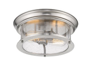 Sonna 2 Light 13.5" Flush Mount in Brushed Nickel