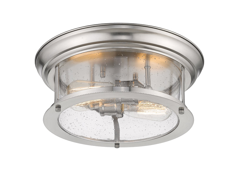 Sonna 2 Light 13.5" Flush Mount in Brushed Nickel