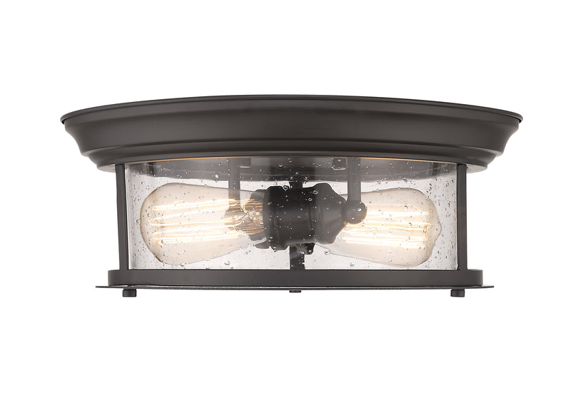 Sonna 2 Light 13.5" Flush Mount in Bronze