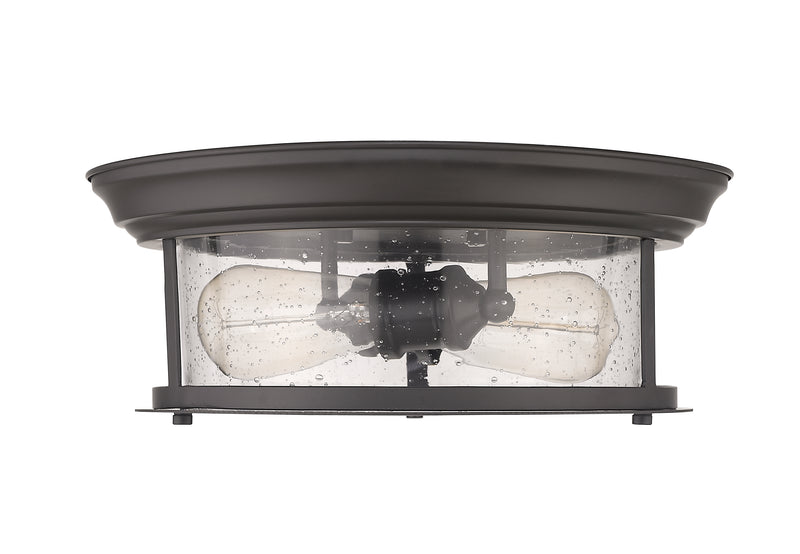 Sonna 2 Light 13.5" Flush Mount in Bronze