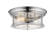 Sonna 2 Light 13.5" Flush Mount in Chrome