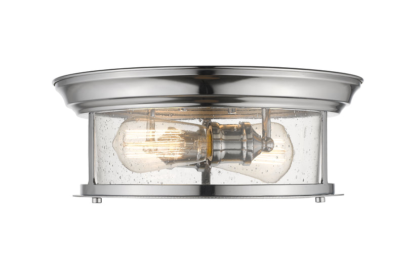 Sonna 2 Light 13.5" Flush Mount in Chrome