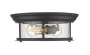 Sonna 2 Light 13.5" Flush Mount in Matte Black