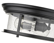 Sonna 2 Light 13.5" Flush Mount in Matte Black