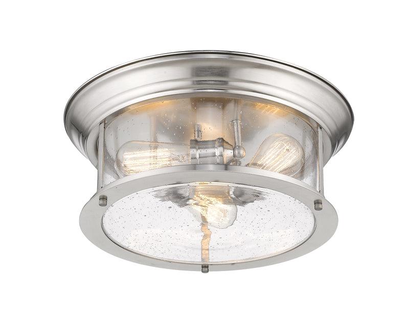Sonna 3 Light 15.5" Flush Mount in Brushed Nickel