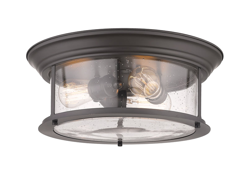 Sonna 3 Light 15.5" Flush Mount in Bronze