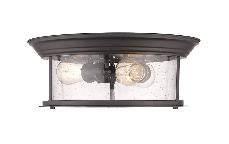 Sonna 3 Light 15.5" Flush Mount in Bronze