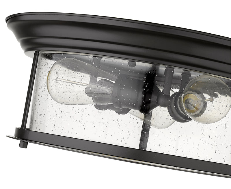 Sonna 3 Light 15.5" Flush Mount in Bronze