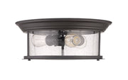 Sonna 3 Light 15.5" Flush Mount in Bronze
