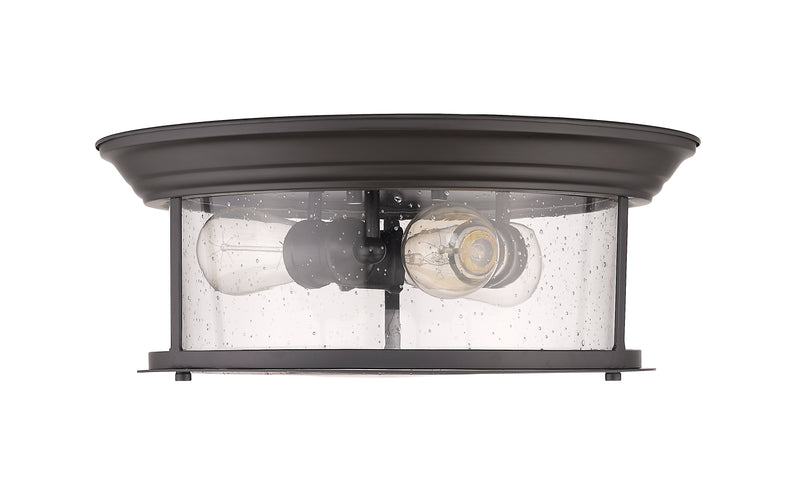 Sonna 3 Light 15.5" Flush Mount in Bronze