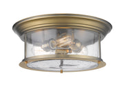 Sonna 3 Light 15.5" Flush Mount in Heritage Brass