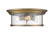 Sonna 3 Light 15.5" Flush Mount in Heritage Brass