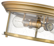 Sonna 3 Light 15.5" Flush Mount in Heritage Brass