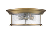 Sonna 3 Light 15.5" Flush Mount in Heritage Brass