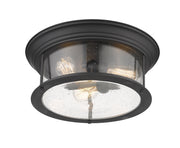 Sonna 3 Light 15.5" Flush Mount in Matte Black