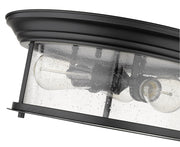 Sonna 3 Light 15.5" Flush Mount in Matte Black