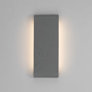 Stela 16" Outdoor Wall Sconce in Gray Travertine