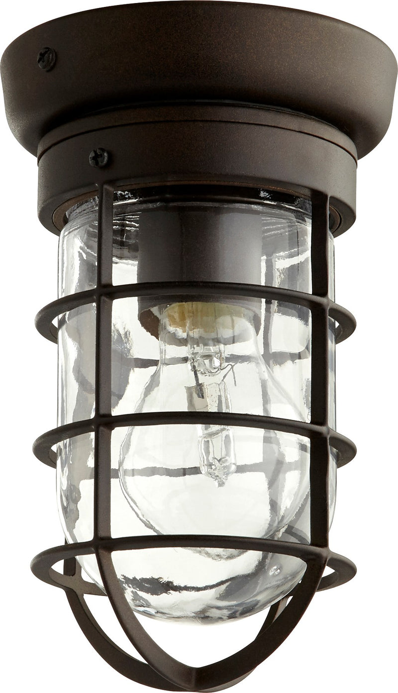 Bowery 8" Outdoor Ceiling Mount in Oiled Bronze
