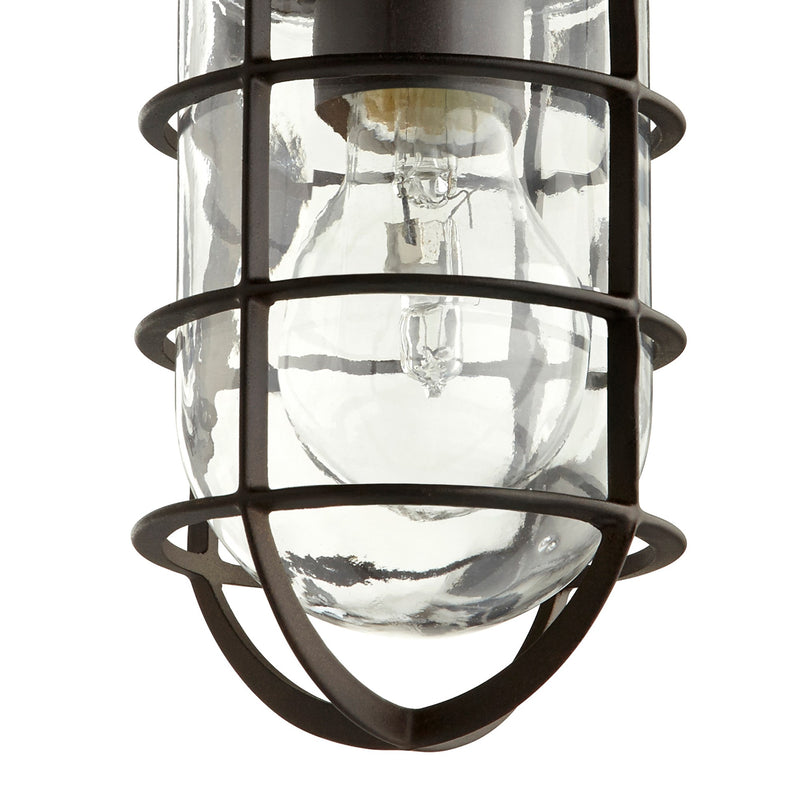 Bowery 8" Outdoor Ceiling Mount in Oiled Bronze