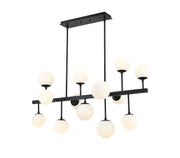 Midnetic 13 Light 45.5" Linear Pendant in Matte Black