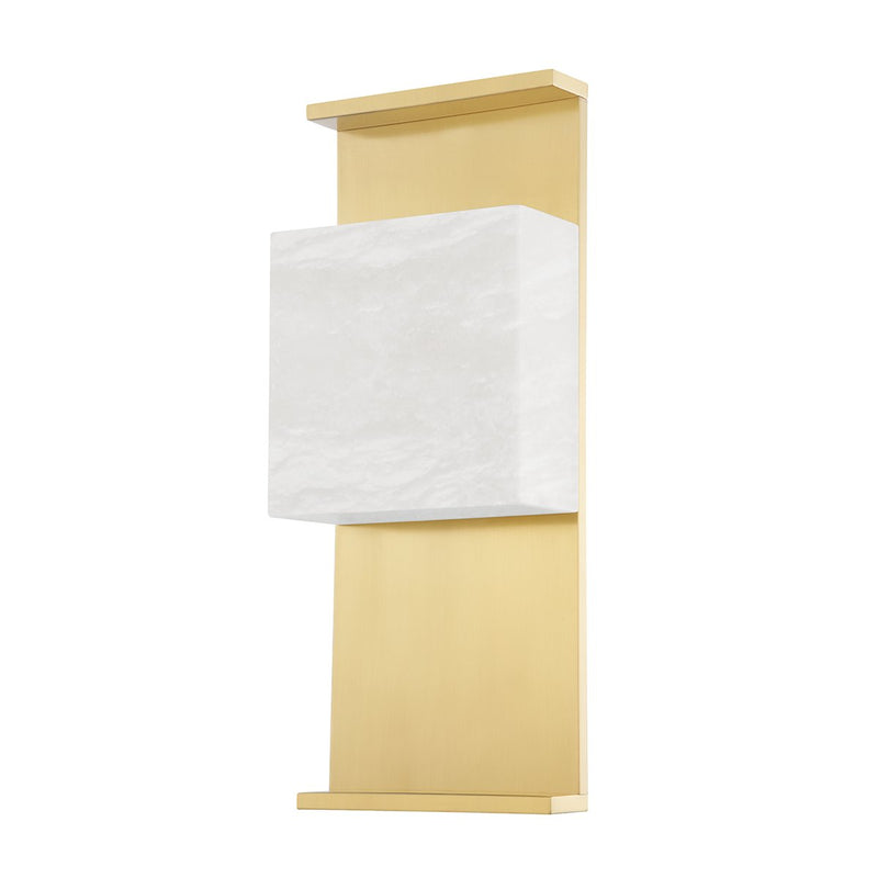 Stern 2-Light Wall Sconce in Aged Brass