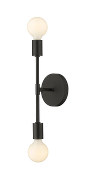 Modernist 2 Light 5" Wall Sconce in Matte Black