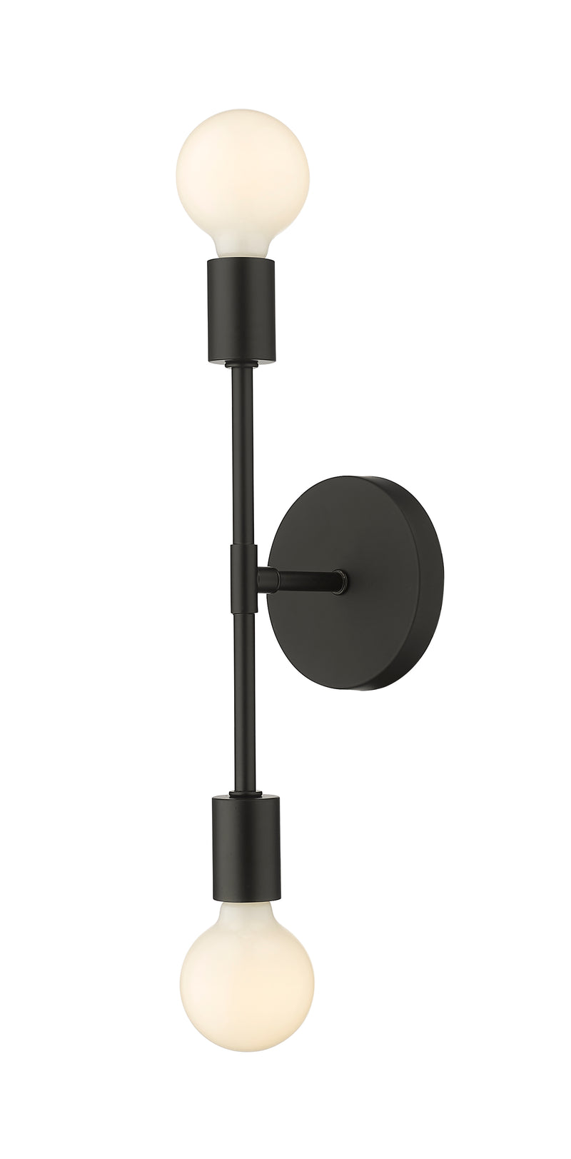 Modernist 2 Light 5" Wall Sconce in Matte Black