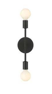 Modernist 2 Light 5" Wall Sconce in Matte Black