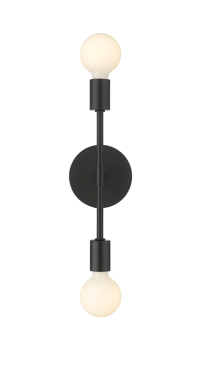 Modernist 2 Light 5" Wall Sconce in Matte Black