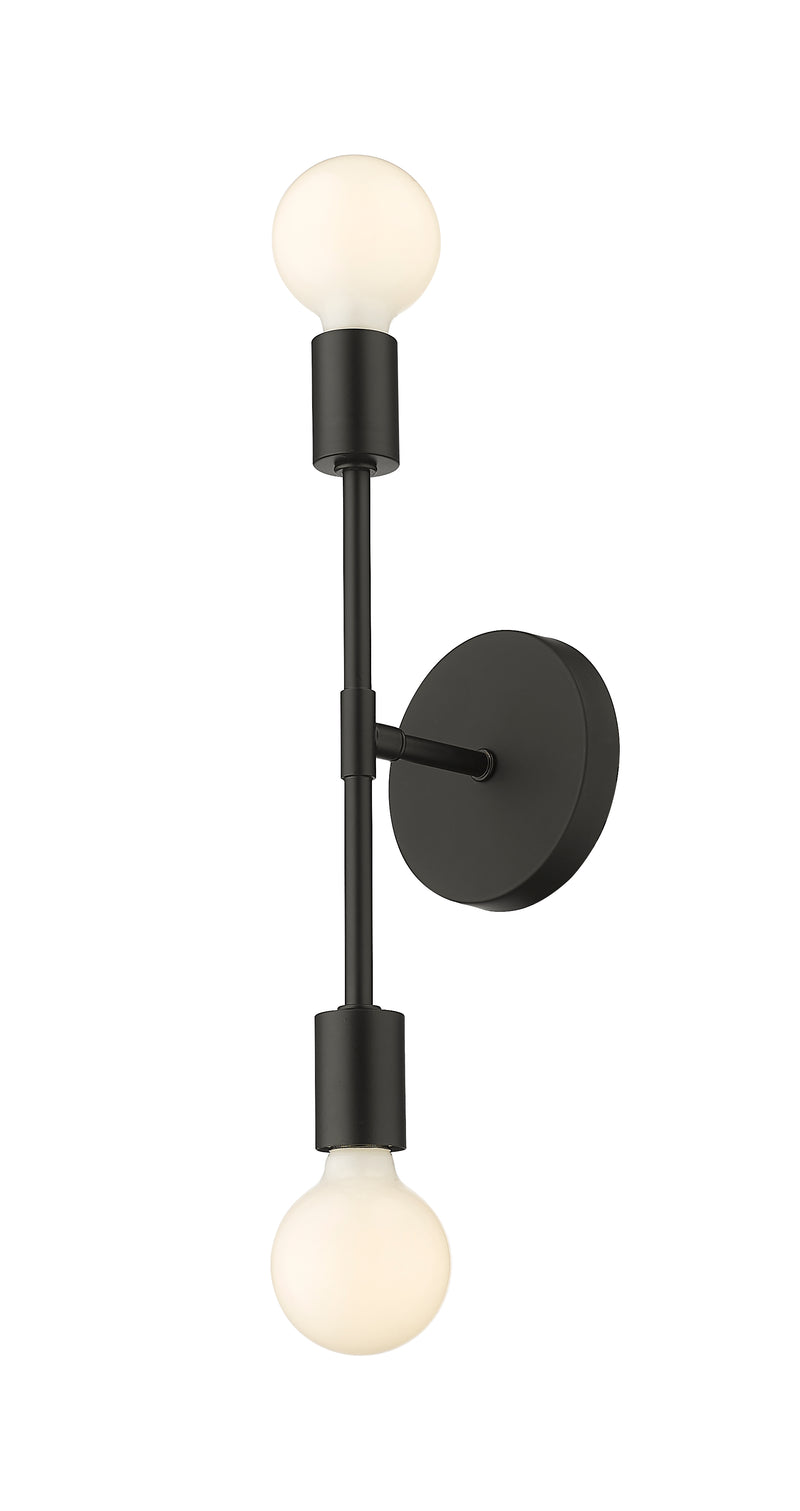 Modernist 2 Light 5" Wall Sconce in Matte Black