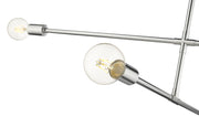 Modernist 3 Light 4.75" Chandelier, Chrome in Chrome