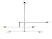 Modernist 5 Light 4.75" Chandelier, Chrome in Chrome
