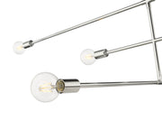 Modernist 5 Light 4.75" Chandelier, Chrome in Chrome
