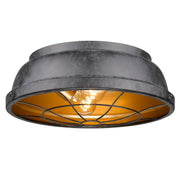 Bartlett 2-Light Flush Mount in Black Patina