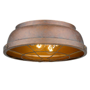 Bartlett 2-Light Flush Mount in Copper Patina