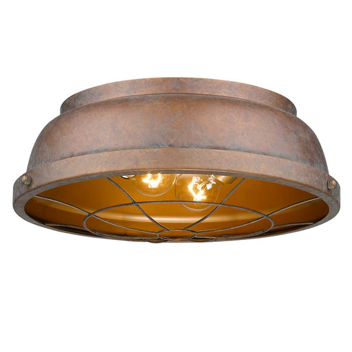 Bartlett 2-Light Flush Mount in Copper Patina