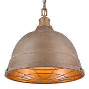 Bartlett 2-Light Pendant in Copper Patina