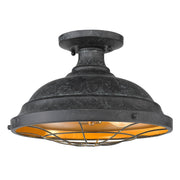 Bartlett 2-Light Semi-Flush Mount in Black Patina