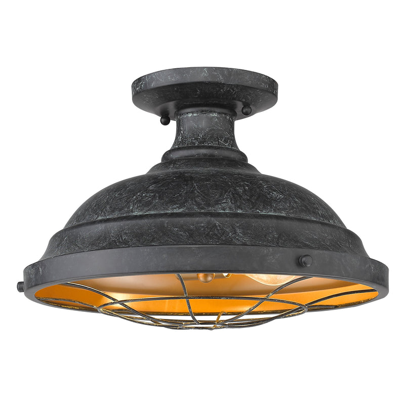 Bartlett 2-Light Semi-Flush Mount in Black Patina