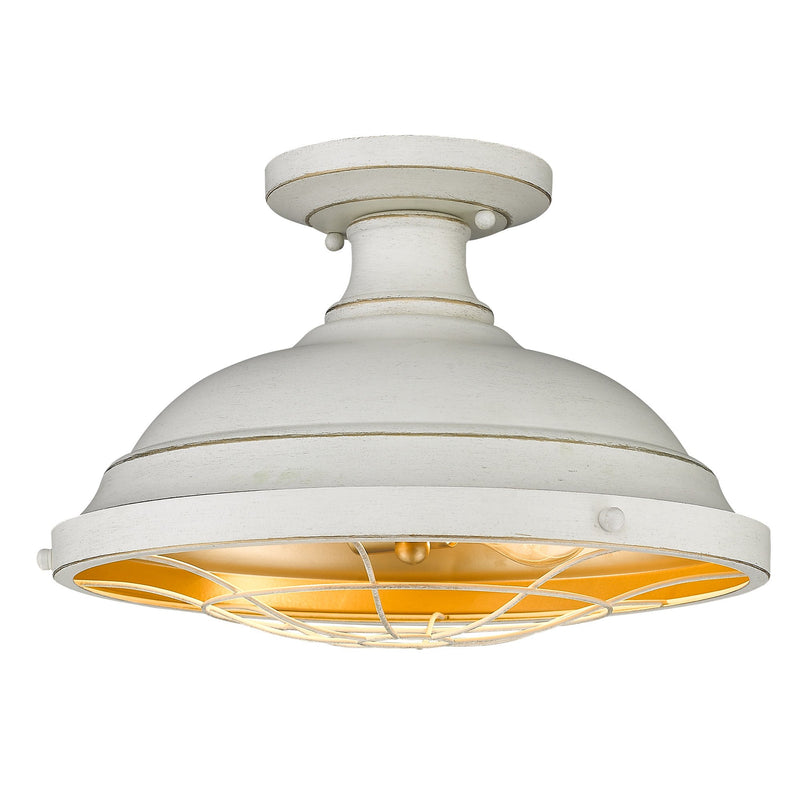 Bartlett 2-Light Semi-Flush Mount in French White
