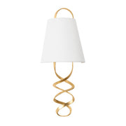 Dota 2-Light Wall Sconce in Vintage Gold Leaf