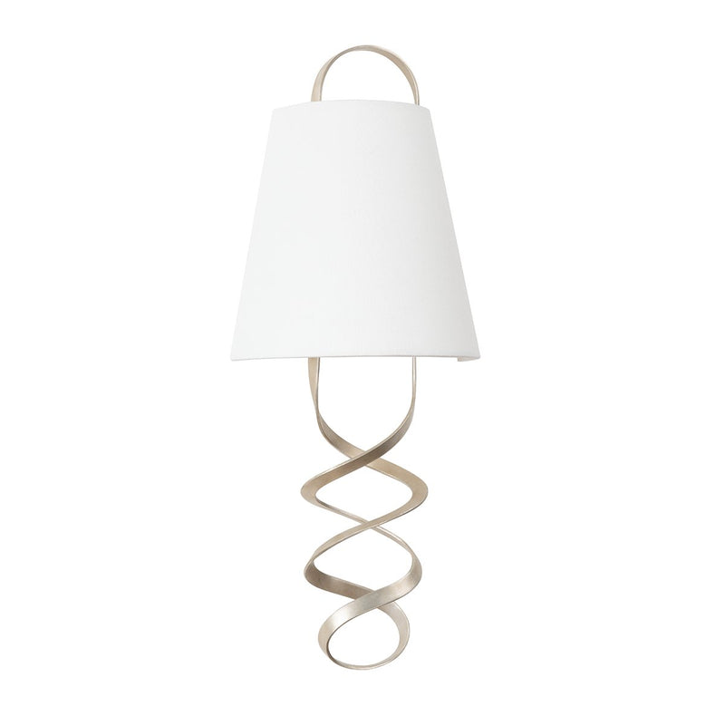 Dota 2-Light Wall Sconce in Warm Silver Leaf