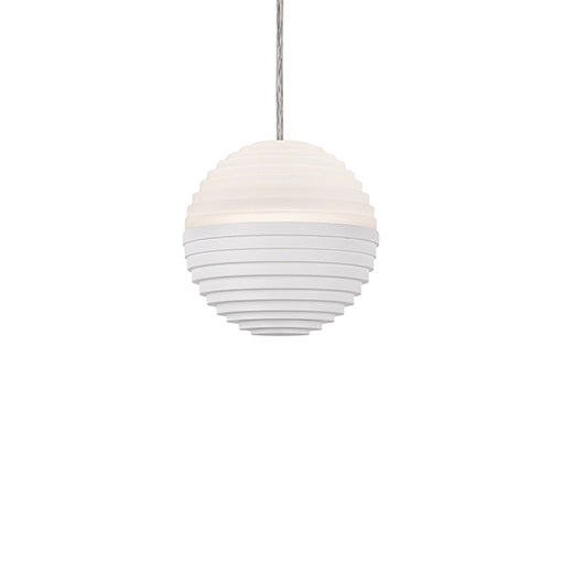 Supernova Down Pendant in White