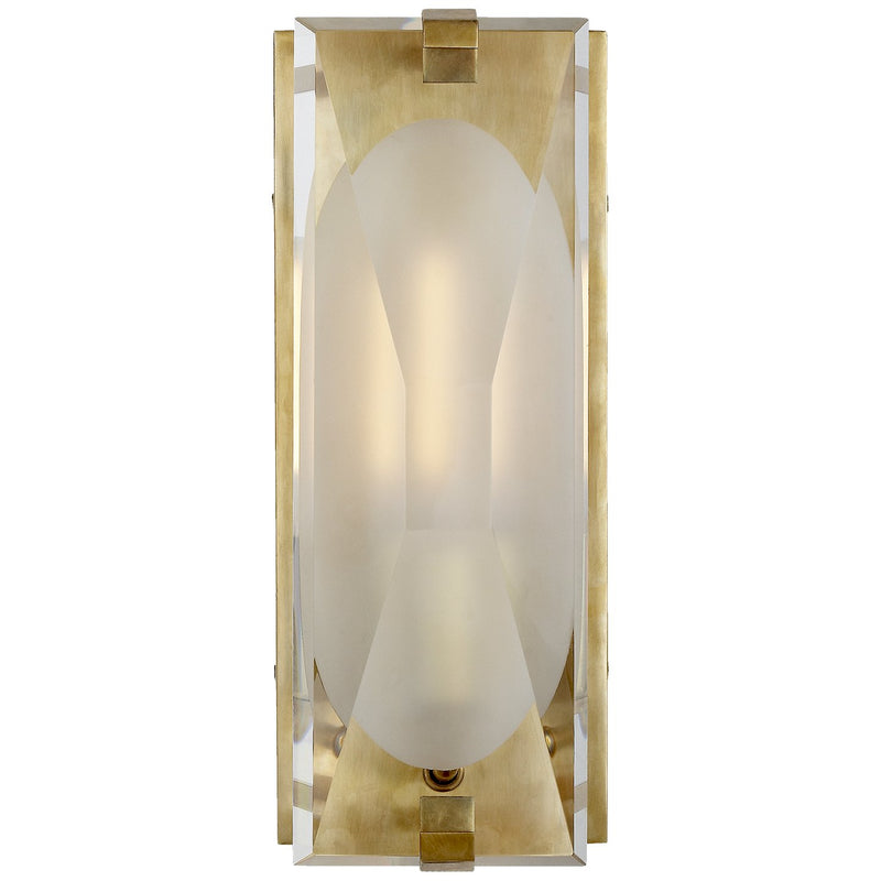 Castle Peak Small Wall Sconce in Soft Brass