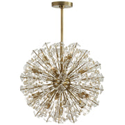 Dickinson 17 Light Chandelier in Soft Brass