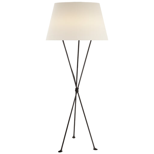 Lebon One Light Floor Lamp in Aged Iron