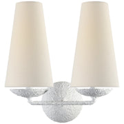 Fontaine Double 2-Light Wall Sconce in Plaster