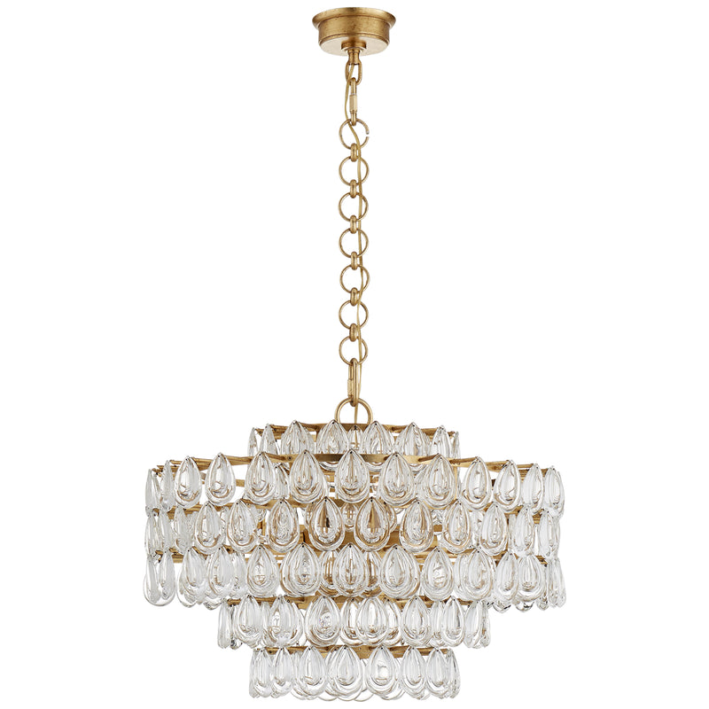Liscia 12 Light Chandelier in Gild
